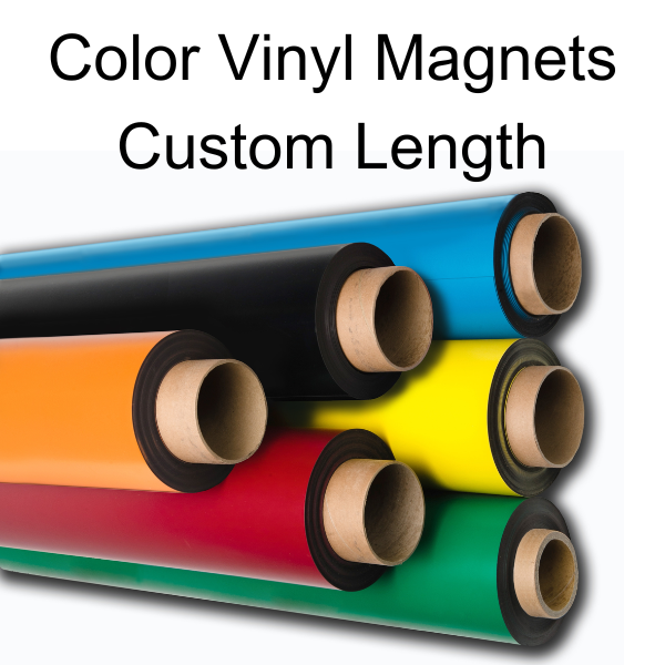 Black Colored Vinyl Magnet Rolls - 10' Rolls
