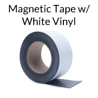 Magnet Tape Rolls - White Vinyl