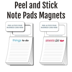 Peel and Stick Business Card Notepads