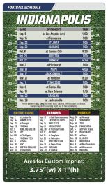 Indianapolis Colts Pro Football Schedule Magnets 4" x 7" | Custom-Magnets