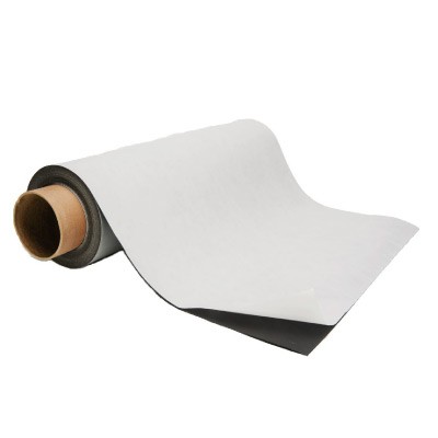 20 mil 0.020"x 8"x 10ft tof Flexible Magnetic Sheet Roll with adhesive 