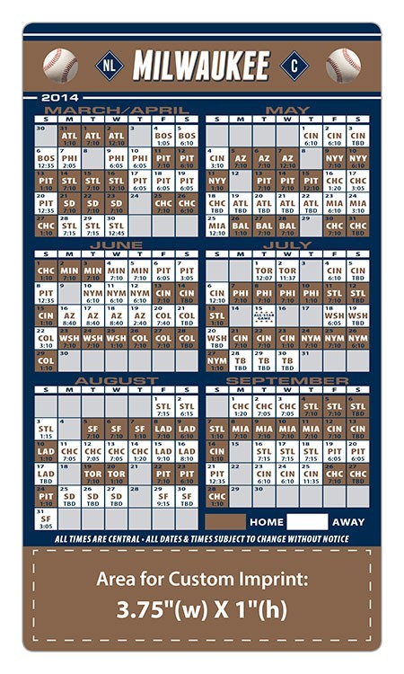 2024 Brewers Schedule Printable