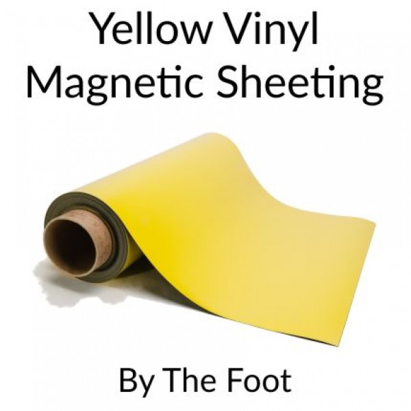 2 x 18" x 12" Sheet flexible 30 mil Magnet Blank Dark-Yellow Magnetic sign 