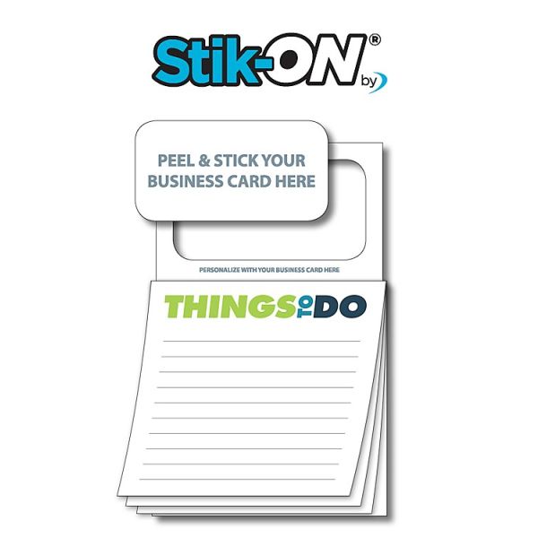 Peel-n-Stick Business Card Magnetic Sticky Notes - Things To Do