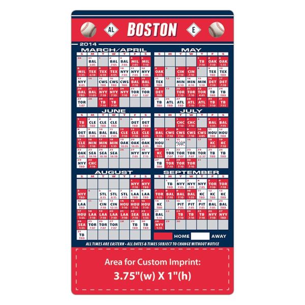 boston-red-sox-baseball-team-schedule-magnets-4-x-7-custom-magnets