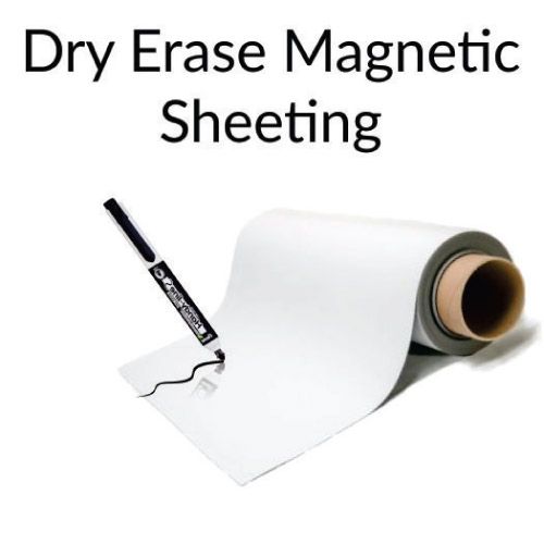 Dry Erase Magnetic Strips - 1 Inch X 25 Feet Magnetic Tape Roll - Blank