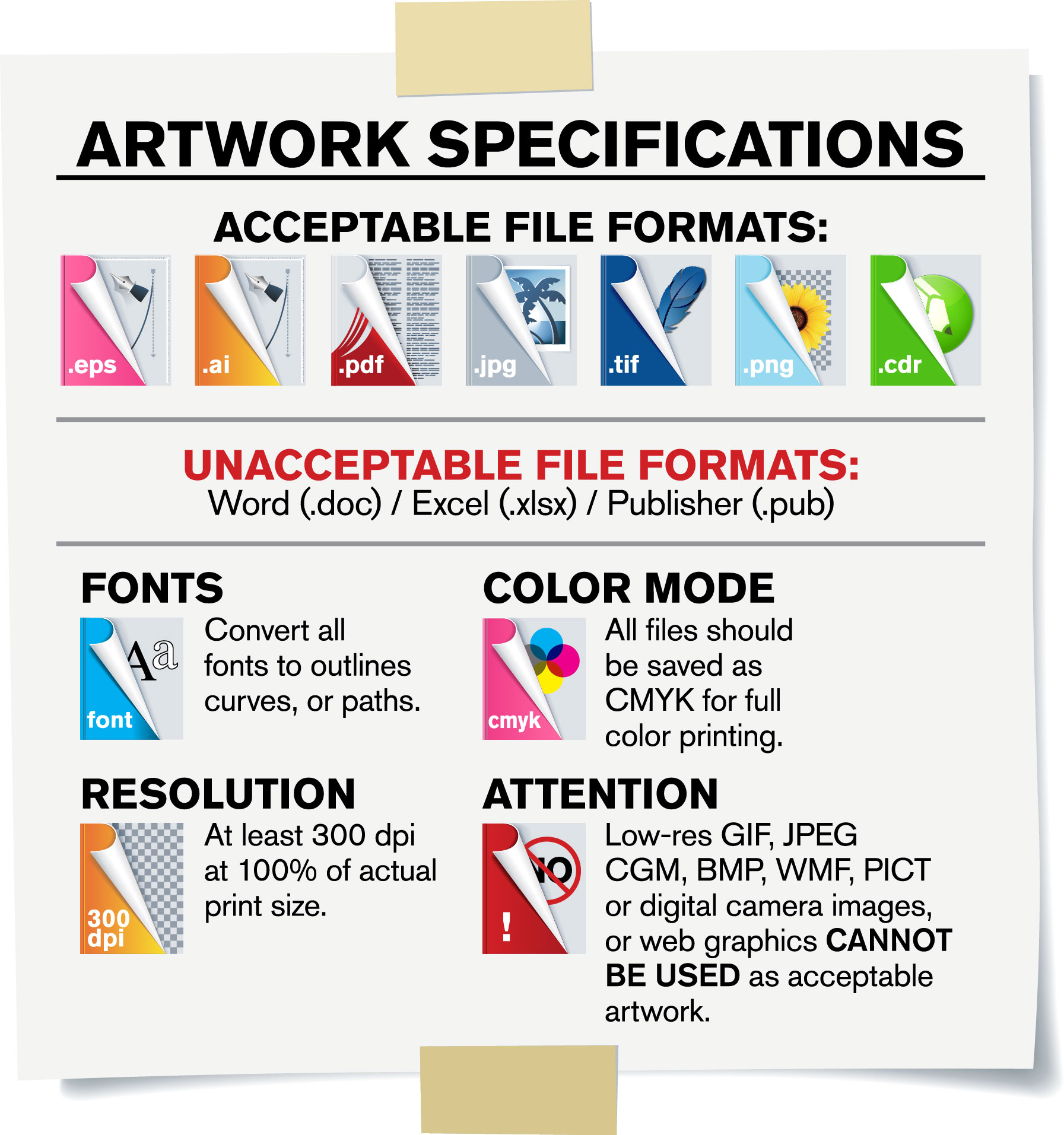 Artwork Specifications